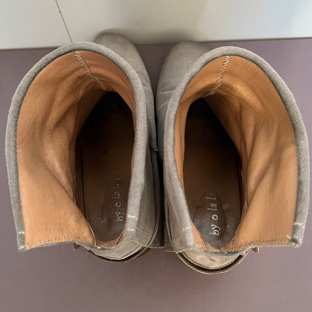 European all suede leather wedge booties by o la la - Picture 8 of 8